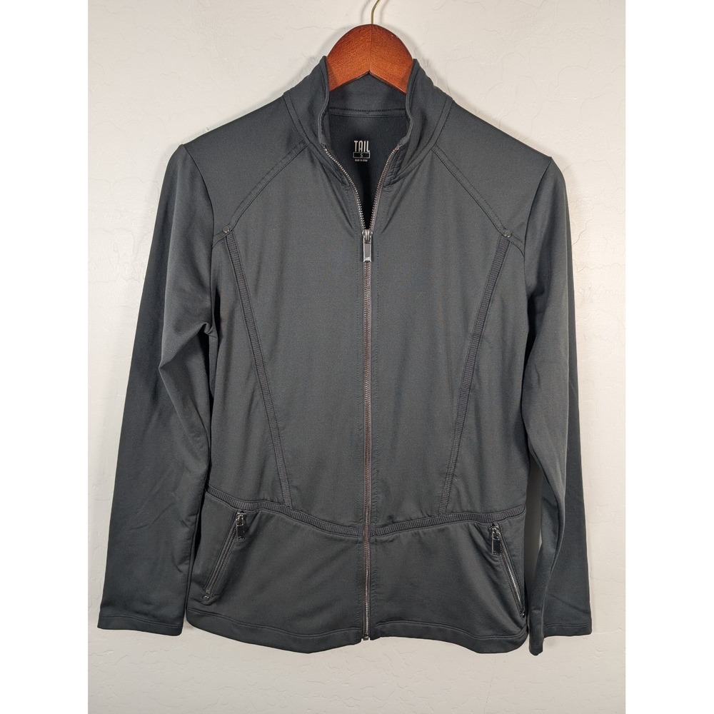 Tail Jacket Womens Small Full Zip Athletic Lightweight Layer Pocket Stretch